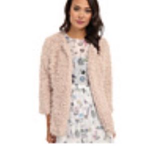 NWOT Brigitte Bailey Cozy Q jacket in blush